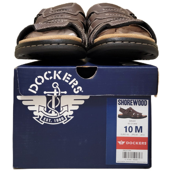 Dockers Men Shorewood Slingback Fisherman Sport Sandals Size US 10M Briar Brown
